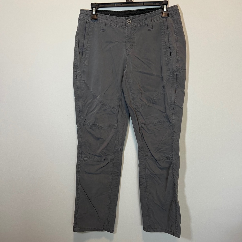 KUHL Women's Charcoal Gray Hiking Pants Articulated Knee Size 4 Short